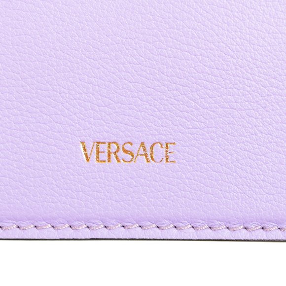 Versace Women's Lilac Textured Leather Medusa Head Crossbody Shoulder Bag - Picture 6 of 10